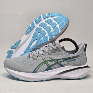 Asics GT-2000 13 Men Size 8 Gray Green White Athletic Running Shoes Sneakers New